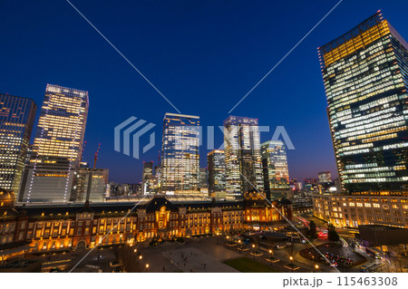 東京夜景 東京駅 東京夜景 東京駅 115463308