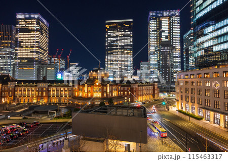 東京夜景 東京駅 東京夜景 東京駅 115463317
