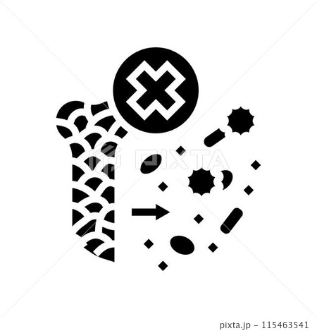 myelofibrosis disease glyph icon vector illustration 115463541