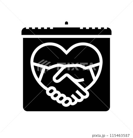 world happiness day international glyph icon vector illustration world happiness day international glyph icon vector illustration 115463587