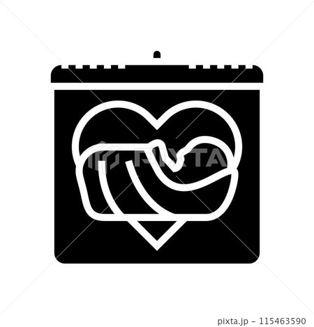 the midwife international day glyph icon vector illustration 115463590
