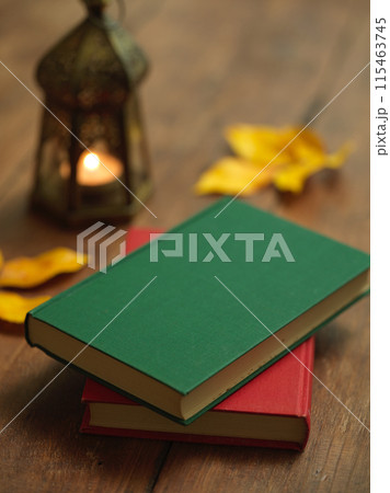 読書イメージ　キャンドルの灯り 115463745