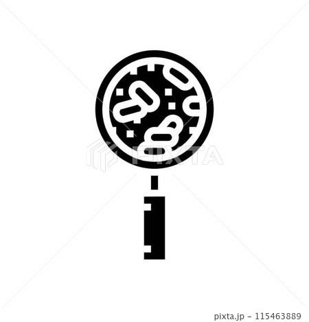 quality control wood pellets glyph icon vector illustration 115463889