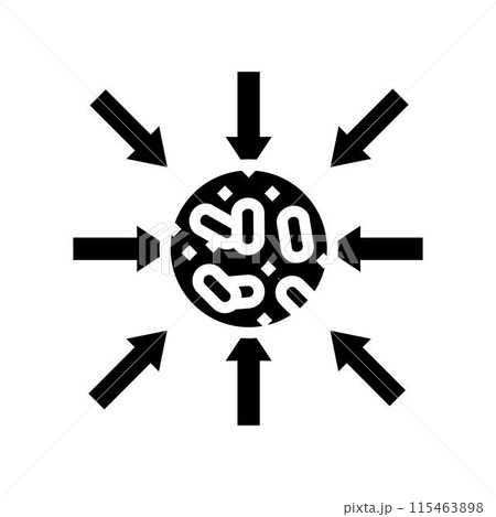 import wood pellets glyph icon vector illustration 115463898