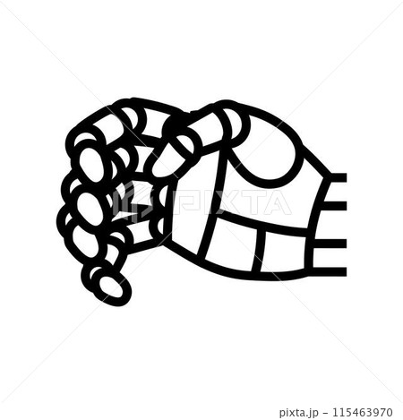 grip robot hand gesture line icon vector illustration grip robot hand gesture line icon vector illustration 115463970