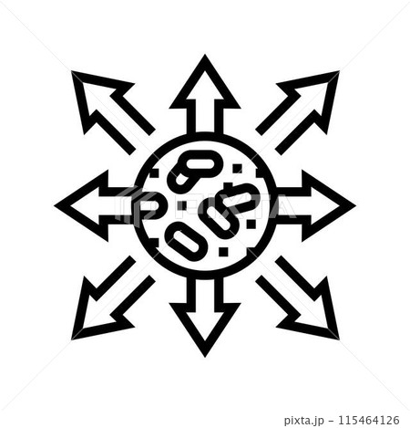 export wood pellets line icon vector illustration export wood pellets line icon vector illustration 115464126