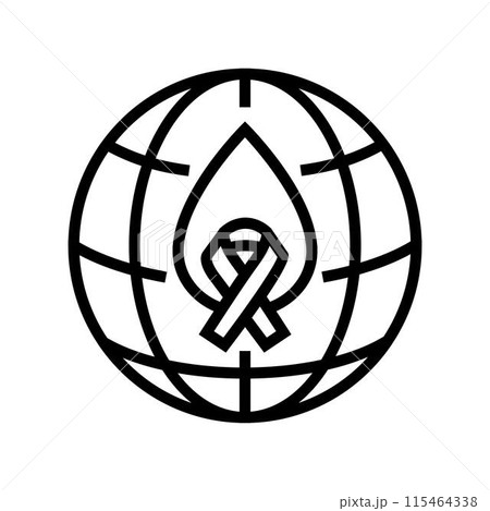 mental health world day line icon vector illustration mental health world day line icon vector illustration 115464338