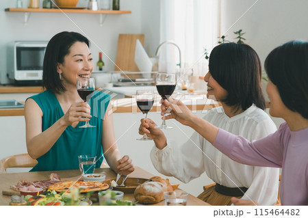 a forty-something woman a forty-something woman 115464482