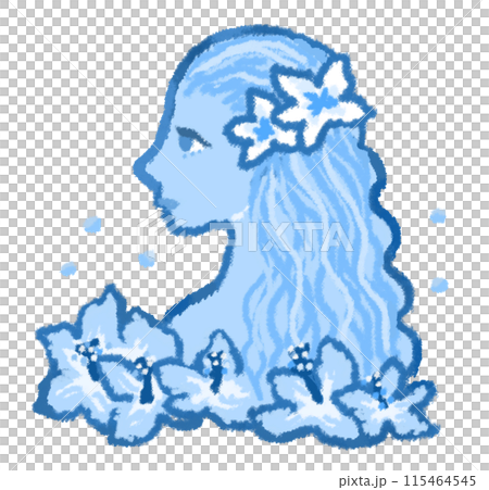 芙蓉花環繞的夏威夷美景 115464545