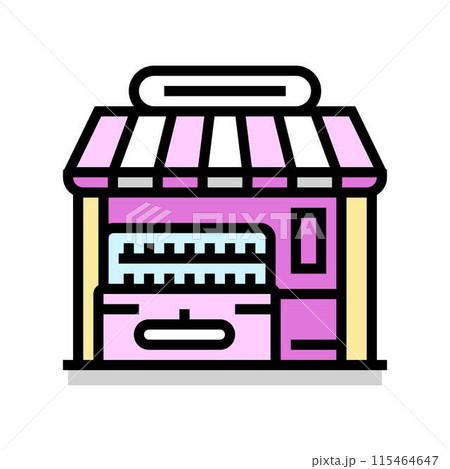 gelateria street food cafe color icon vector illustration 115464647