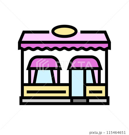 patisserie street food cafe color icon vector illustration 115464651