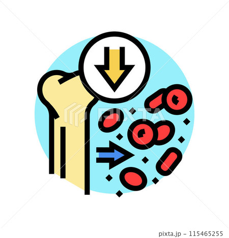 aplastic anemia disease color icon vector illustration 115465255