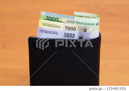 Malawian kwacha in the black wallet Malawian kwacha in the black wallet 115465350