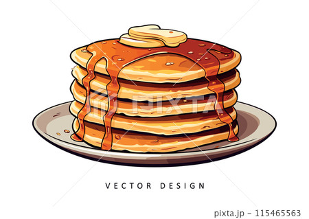 sweet tasty pancakes vector design illustration sweet tasty pancakes vector design illustration 115465563