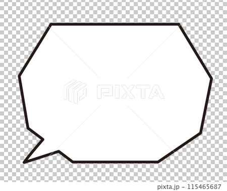 簡單的語音氣泡多邊形 115465687