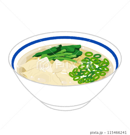 ワンタン麺のイラスト 115466241