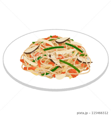 ビーフンのイラスト 115466312