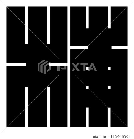 家紋です。角字という種類です。浦の形です。 115466502