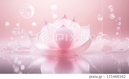 水に浮かぶ蓮の花 115466562