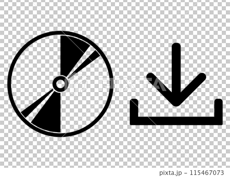 ディスク　インストール　アイコン 115467073