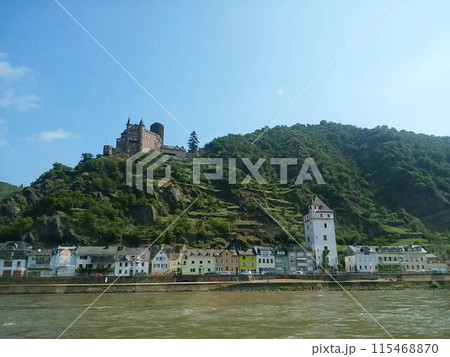 クルーズ船から見たドイツの景色 115468870