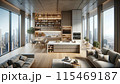 高層階のおしゃれな部屋 115469187