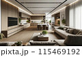 落ち着いた大きなリビング 115469192