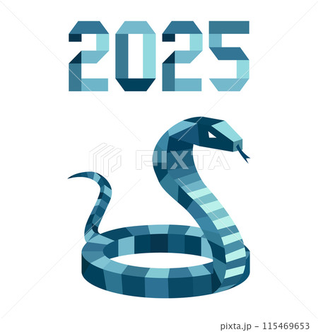New Year Snake Symbol 2025 Chinese Zodiac Origami New Year Snake Symbol 2025 Chinese Zodiac Origami 115469653