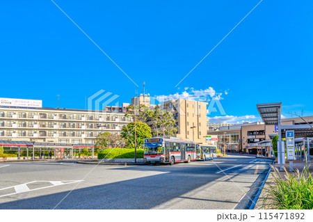 横浜市青葉区の都市風景 市が尾駅 横浜市青葉区の都市風景 市が尾駅 115471892