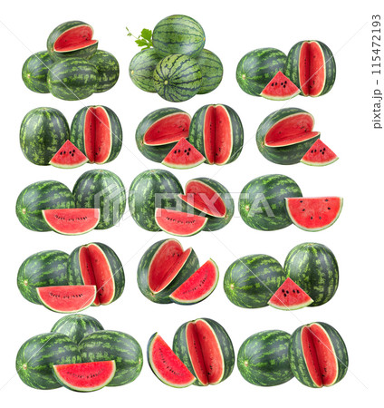 watermelon isolated on white background 115472193