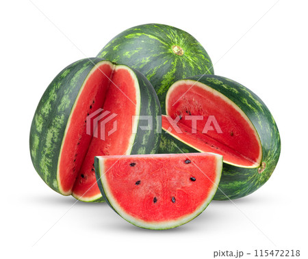 Watermelon isolated on white background Watermelon isolated on white background 115472218