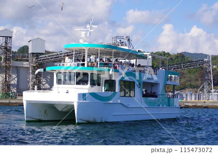 岩手の風景　浄土ヶ浜観光遊覧船　宮古うみねこ丸 115473072