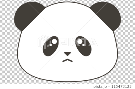 Cute panda icon illustration Cute panda icon illustration 115473123