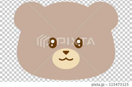 Cute bear icon illustration Cute bear icon illustration 115473125