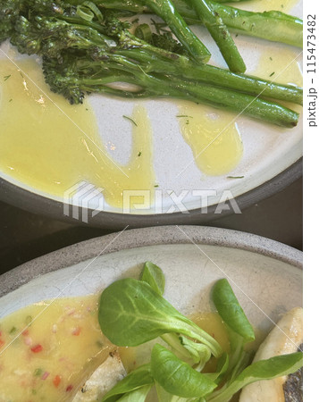 Stir-fried Kailan (Chinese Broccoli). Stir-fried Kailan (Chinese Broccoli) 115473482