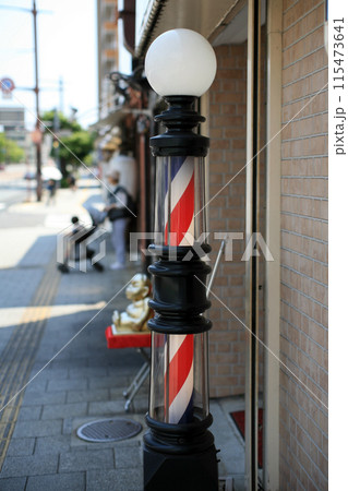 床屋のポールサイン 床屋のポールサイン 115473641