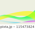 カラフルな曲線による抽象的な背景 115473824