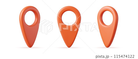 3d Mark location. Locate pin gps map. 115474122