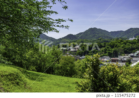 生口島　瀬戸田の街並み　広島県尾道市 115475272