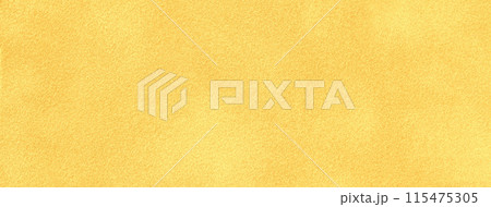 Light yellow matte background of suede fabric, closeup. Velvet texture of golden textile, macro. 115475305