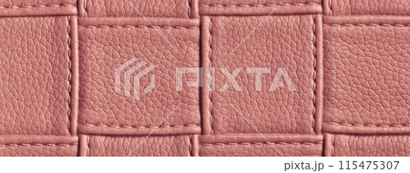 Texture red leather background with square pattern and stitch, macro. Abstract backdrop from maroon textile Texture red leather background with square pattern and stitch, macro. Abstract backdrop from maroon textile 115475307