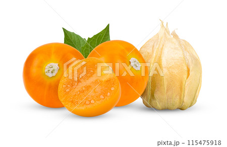 cape gooseberry on white background 115475918