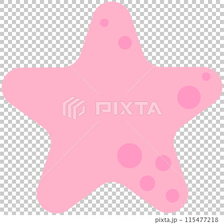 Cute Mermaids and Sea Animal in Children Style Cartoon illustration starfish 115477218