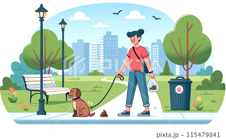 ペットの糞は持ち帰ろう 115479841