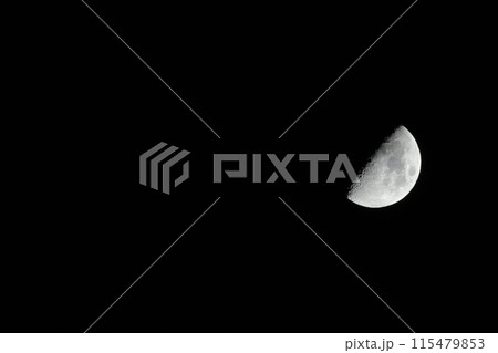 月齢7.4、卯月上弦の月 115479853