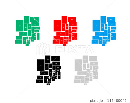 市町村入り地図＿栃木県＿デフォルメ-07 115480043