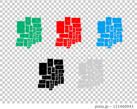 市町村入り地図＿栃木県＿デフォルメ-07 115480043