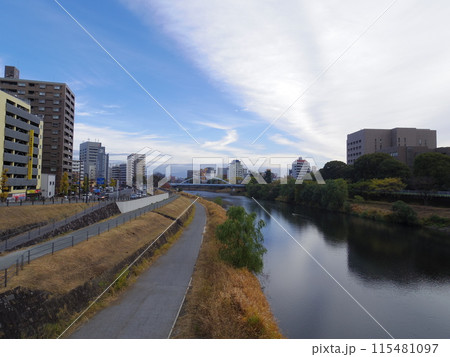 熊本県熊本市の街並み 115481097