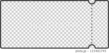 チケット風モノクロ線画 115481745