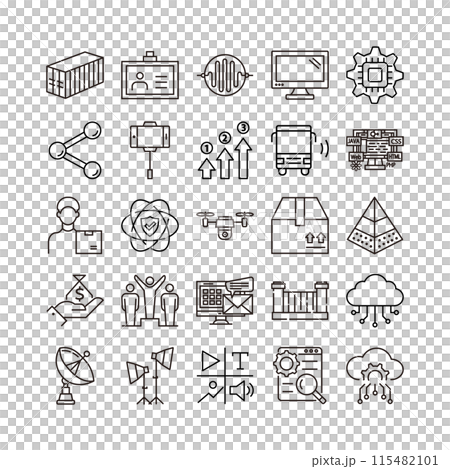 デバイス 人工知能 テクノロジー アイコン セット デバイス 人工知能 テクノロジー アイコン セット 115482101